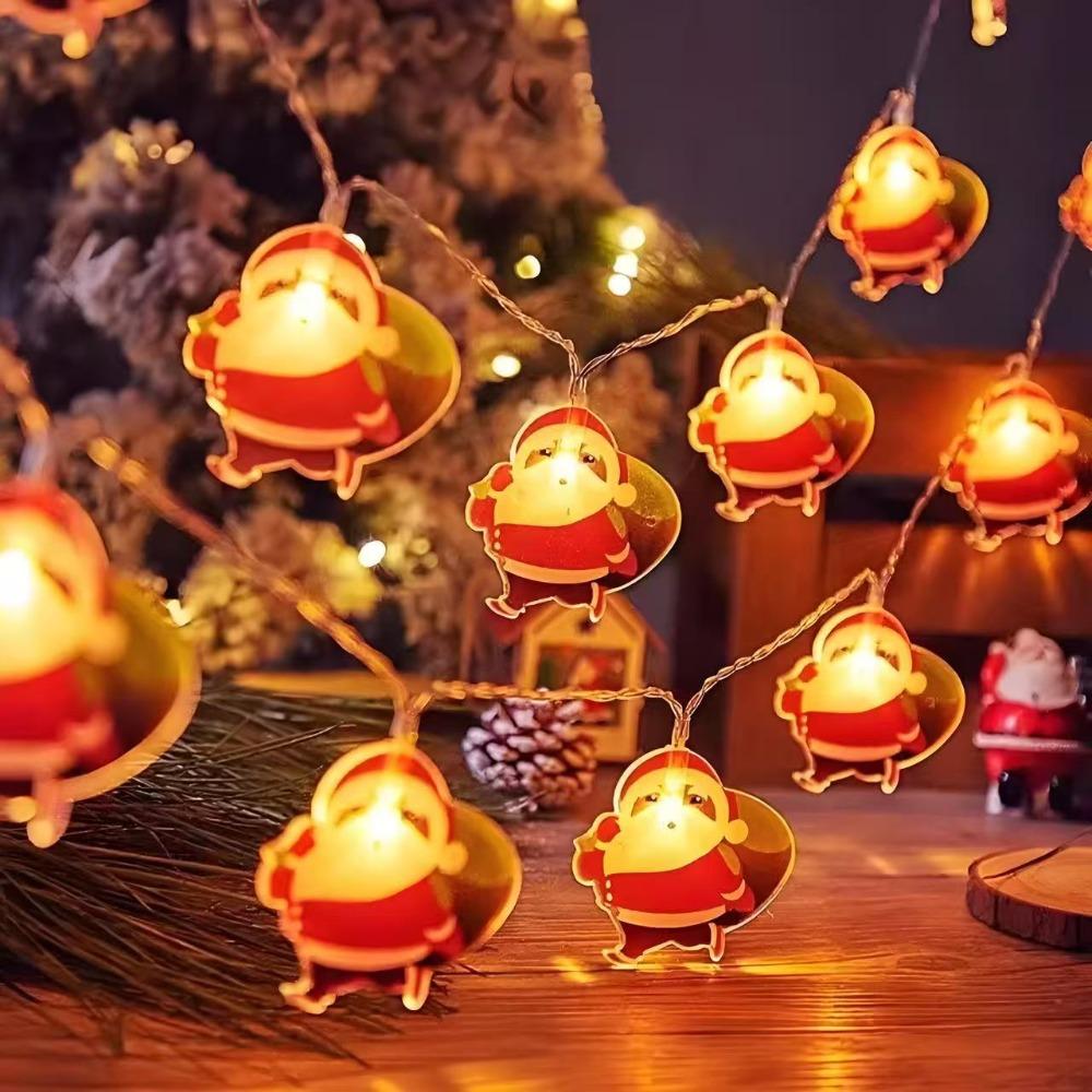 3m 20Led Christmas Light String Creative Christmas Decor Lamp Santa Claus LED Light Bar