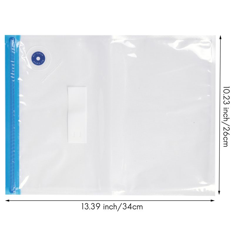 5PCS Vacuum Food Storage Zipper Bags For Electric Handheld Vacuum Sealer Pump Reusable Portable 26 X 34 Cm