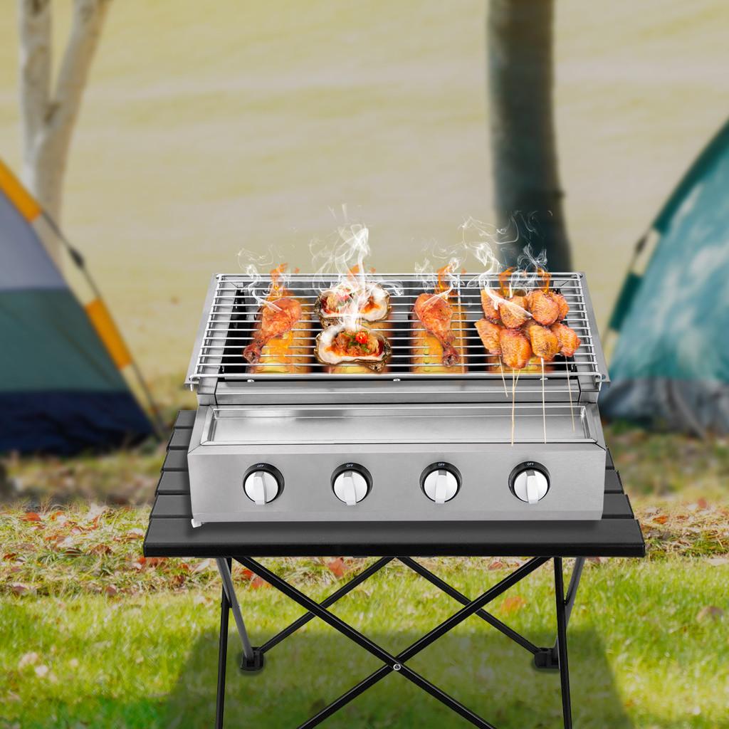 Nerezový Zahradní Terasa Gril na Barbecue Malé Venkovní Kuchyňské Nářadí Přenosný BBQ Plynový Sporák na Propan Gril