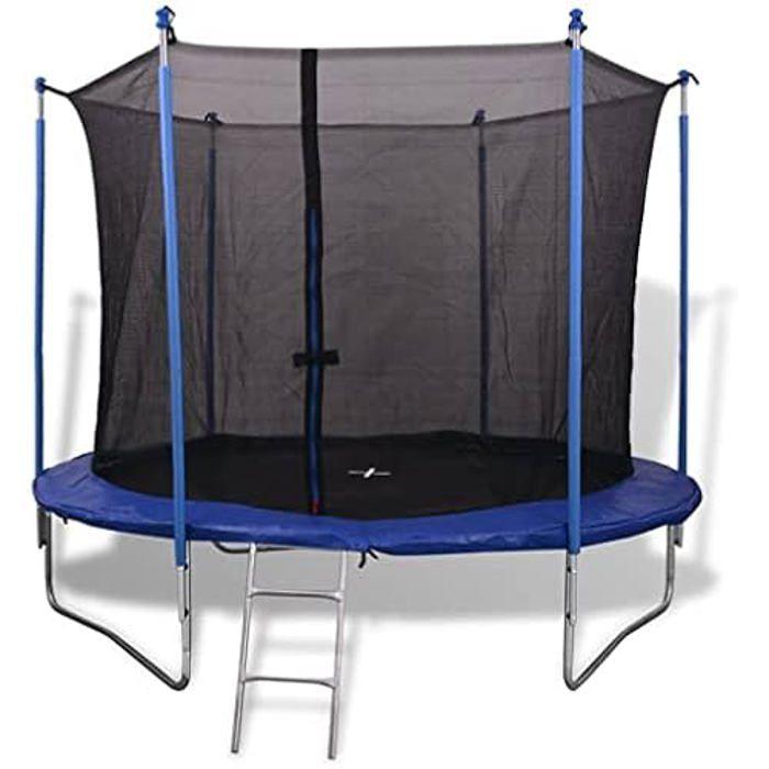 Ensemble de Trampoline - vidaXL - 3,05 m - Rond - Métal - Sécurisé pour Enfants