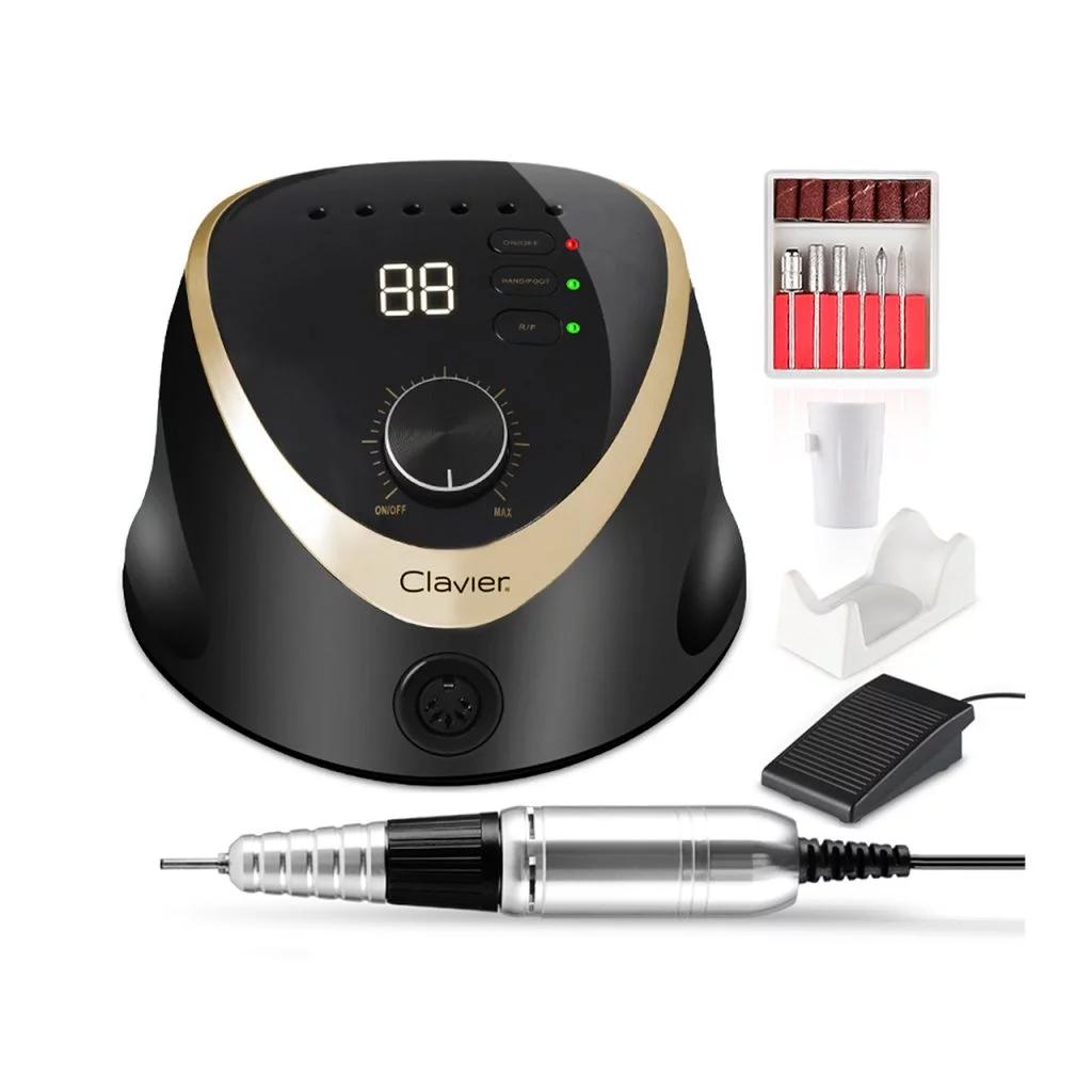 Tastiera fx820 fresa cosmetica per unghie manicure 65w - nera