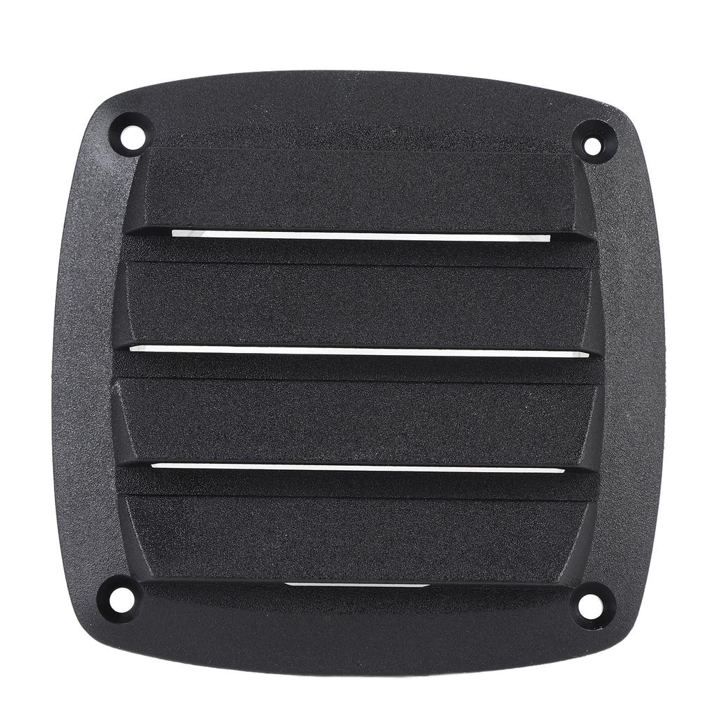 4inch RV Air Vent Louver Plastic Weather Resistant Optimal Airflow Boat Ventilation Outlet Grille Louver for Yacht Black