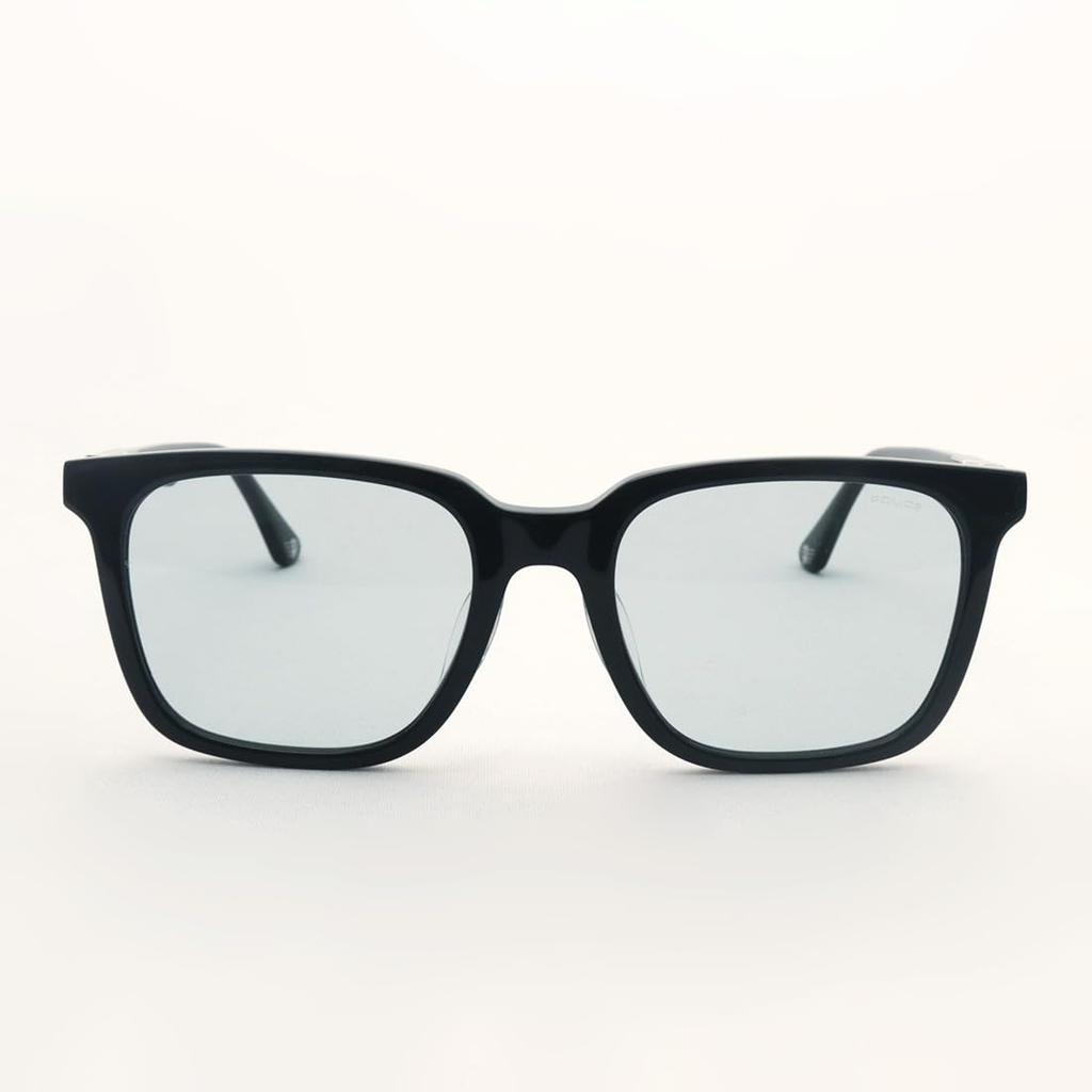POLICE sunglasses SPLP84K 700A 53 size Shiny Black Asian Fit Light Blue