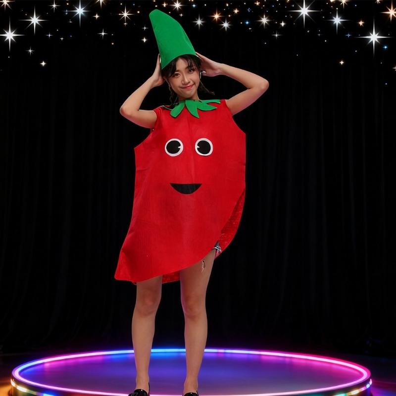 Costumes de Fête sur le Thème des Fruits Respirants Non-tissés pour Multiples Jeux de Rôle lors d'Événements Scolaires et de Célébrations Familiales Confortables à Porter