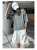 Women's High Waist Black A-line Casual Summer Shorts - Slimming, Loose Fit, Wide Leg, Mid-Length