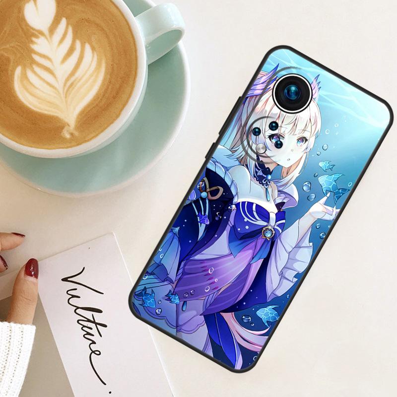 Genshin Impact Sangonomiya Kokomi For Honor Magic 7 Lite 6 8 Pro Case For Honor 400 200 50 70 90 X8c X8b X9a X9b X9c X9d Win RT