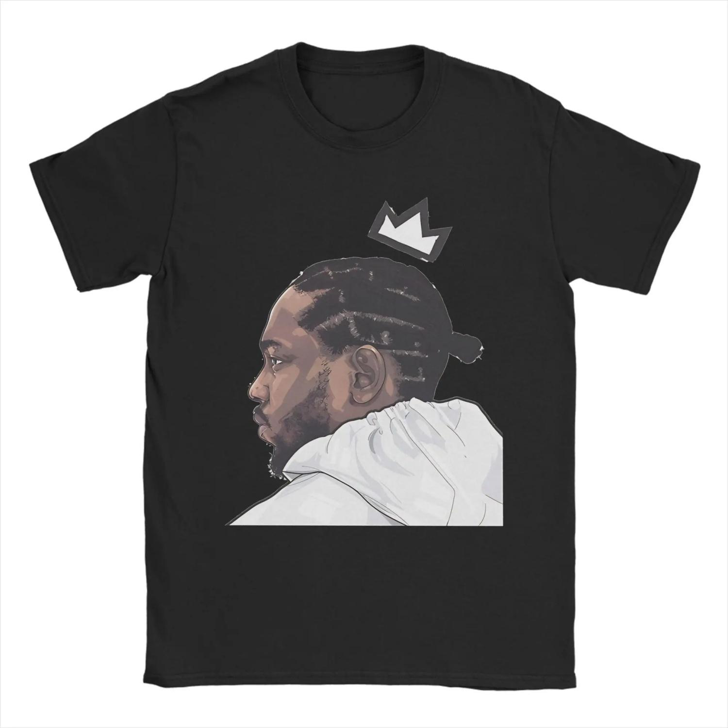 

Kendrick Lamars T Shirt Men 100% Cotton Vintage T-Shirts Round Collar Tee Shirt Short Sleeve Clothes Unique XXXXXL чорний