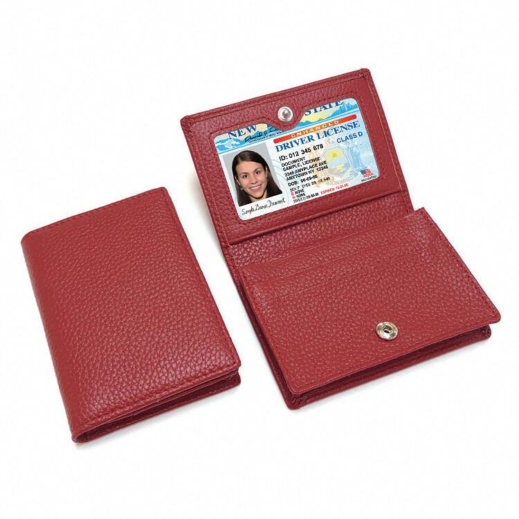 Genuine Leather Credit Card Bag Wallet Ultra-thin Fold Unisex Purse Credit Card ID VIP Bank Slim Bag Simple Business Card Holders