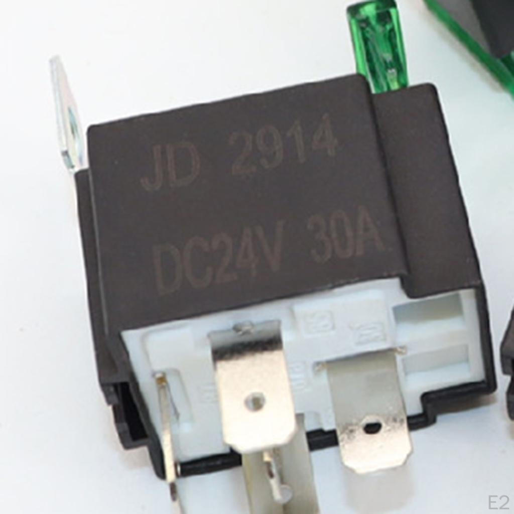 5 Pin 30A Relay Switch Harness Holder 14AWG car Cars