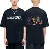 Rock Band Gorillaz T-shirt Male Vintage Oversized Streetwear Men Women Hip Hop Gothic Retro T Shirt Printed Tshirt