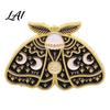 Decorative Lapel Pin Vintage Enamel Moth Brooch Cartoon Insect Alloy Pin Men Women Jewelry Accessories for Suit Dress Coat Scarf Brooch