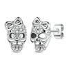 Halloween Copper Skull Charm Luminous Pumpkin Ghost Clown Bead Pendant Ring Necklace Bracelet Diy Jewelry Gift