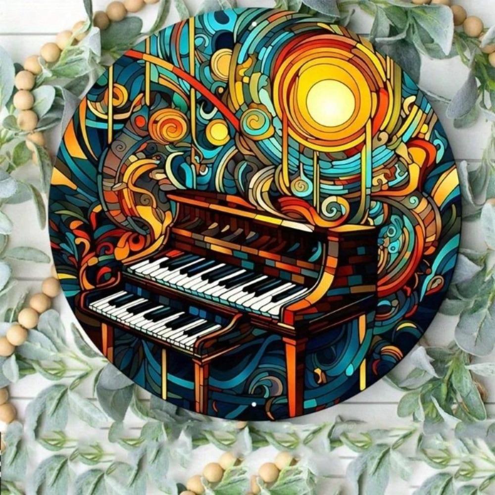 Piano Keys Metal Wall Art Home Decor