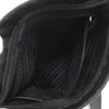 PRADA Pochette Shoulder Bag B7879 NERO black Satin Women Used