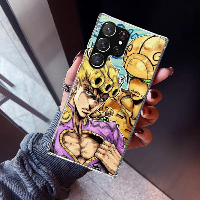 

JoJo Adventure Giorno Giovanna Phone Case For Samsung Galaxy S26 S25 Edge S24 S23 Ultra S22 Plus S21 S20 FE Soft TPU Back Cover Samsung S23 Ultra