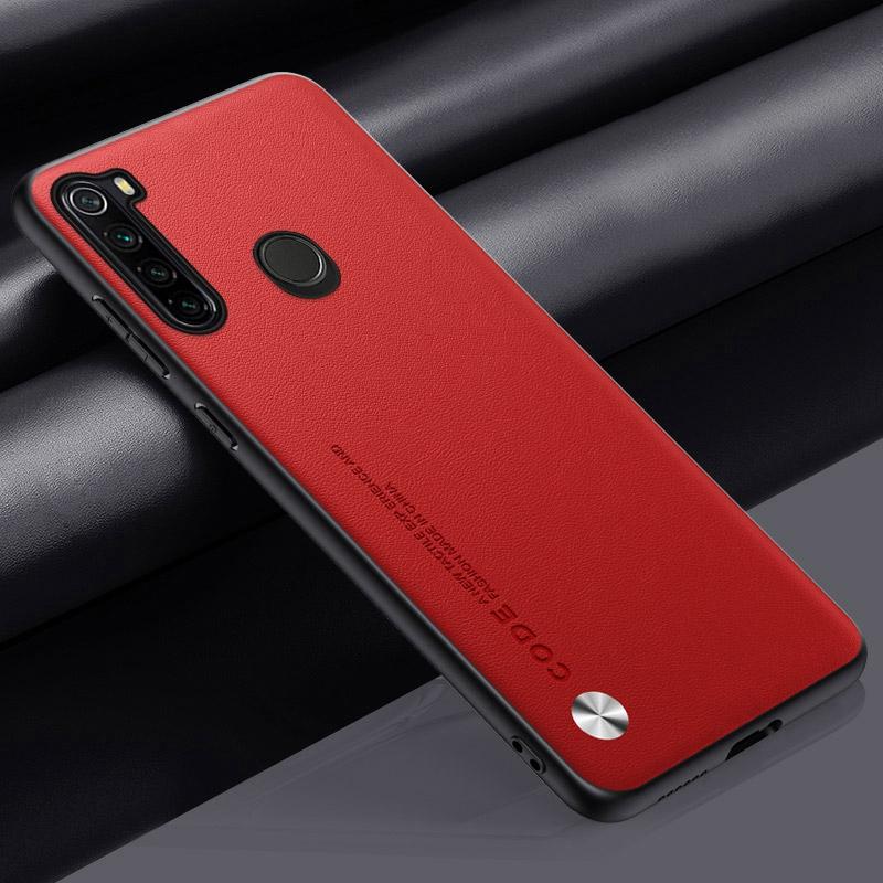 

Роскошный чехол из искусственной кожи для Xiaomi Redmi Note 8 8T 8 T, задняя крышка, матовый силиконовый защитный чехол для телефона Redmi Note 8 Pro 8Pro For Redmi Note 8T красный