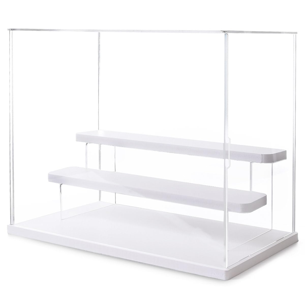 

LED Light Tiered Display Acrylic Figure Front Assembled Figure krs15 [kuriiro] & Case, Case, Door, Shelf, Stand, (2-Tier) белый