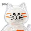 Cat Whisker Holder Whiskers Refrigerator Magnet, Transparent Furs Keepsake Vase Hair Storage Fridge Pet Memorial Decoration for Home, Kitchen