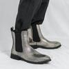 Boots Men's Autumn and Winter Martin Boots Men's Tooling Boots British High Top Leather Shoes Pointed Men's Boots Locomotive Boots