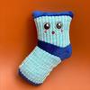 Yousheng Dog Chew Toy Bite-Resistant Multi-purpose Soft Fabric Socks Shape Puppy Squeaky Noise Sound Toy for Training