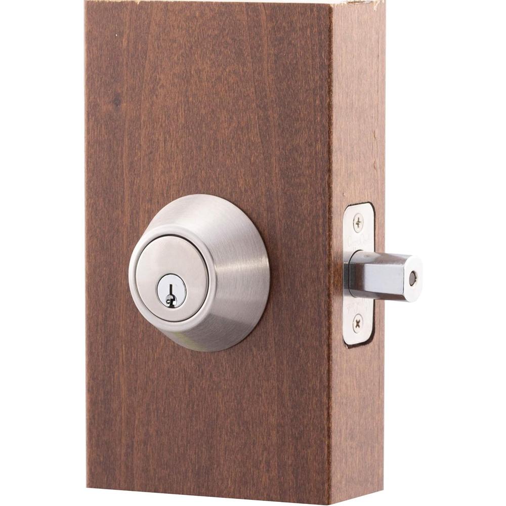 Single Cylinder Deadbolt, Round Deadbolt Lock with Keys, Modern Door Locks with Deadbolt, Deadbolt for Front Door Entrance