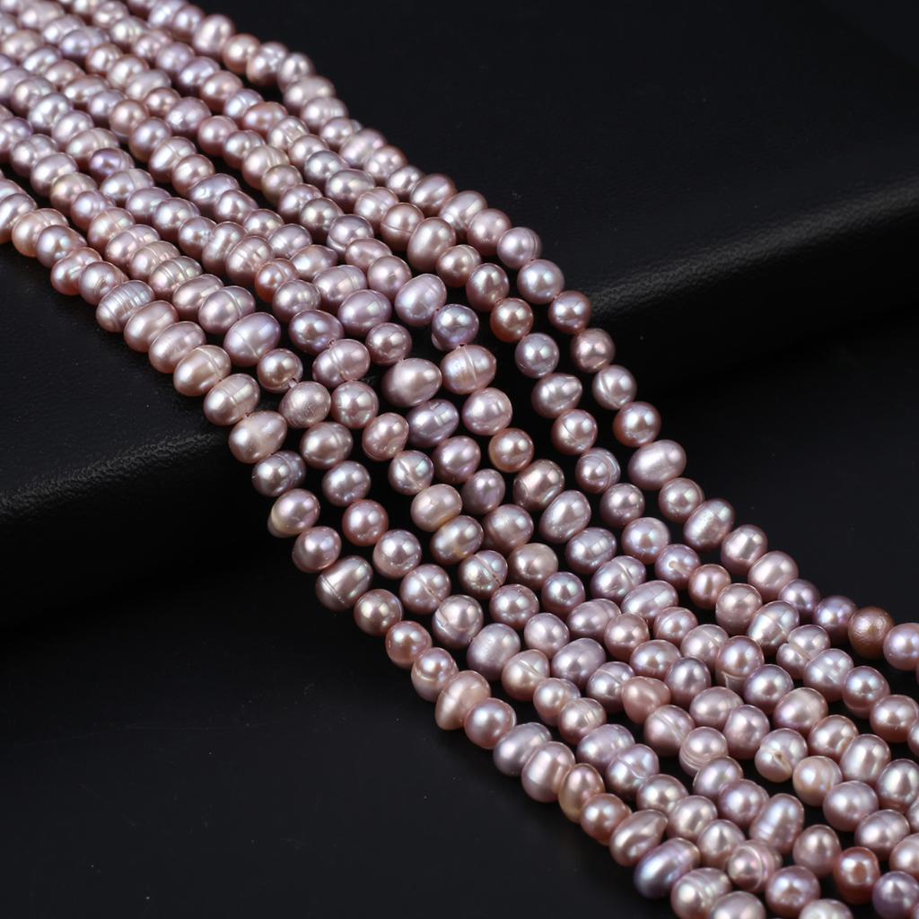 1String, Purple Natural Freshwater Pearls Beads for Jewelry Making DIY Necklaces, Bracelets Crafts (Beads 4-5mm, Length 36cm)