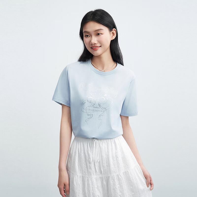 Ledin Cooling Bowknot Graphic T-Shirt
