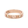 Icon Series Carved Design Shiny 18K Gold Ring Unisex Rings Rose-Gold 729460J8500