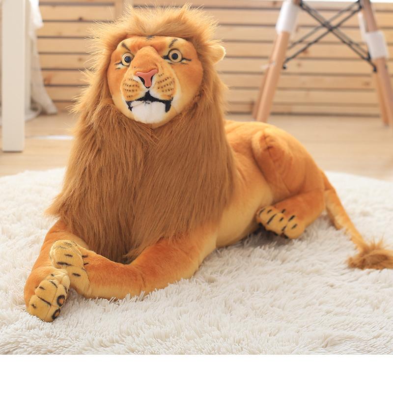 3D Simulation Plush Toys Stuffed Animal Doll Lion Toys Huggable Kids Toy Christmas Birthday Gift for Children Home Decor