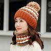 Wintermode Baumwolle Strickmütze & Schal Charme Frauen Weiche Kappen Outdoor Sport Hüte
