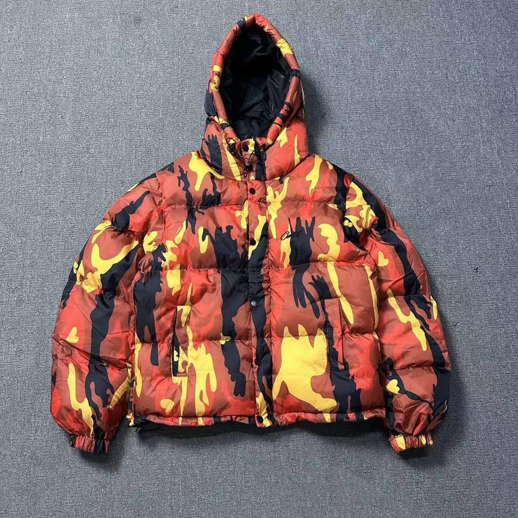 Men's Corteiz Alcatraz Trendy Thick Hooded Jacket - Warm & Loose Fit