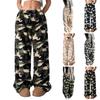 Women's Wide Leg Print High Waist Loose Fit Casual Pants for Everyday Wear