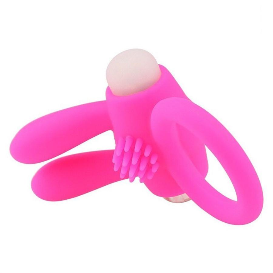 Penis Ring Vibrator For Couple Clitoris Massager Delay Ejaculation Silicone Vibrating Cock Ring Masturbation Cockring Sex Toys