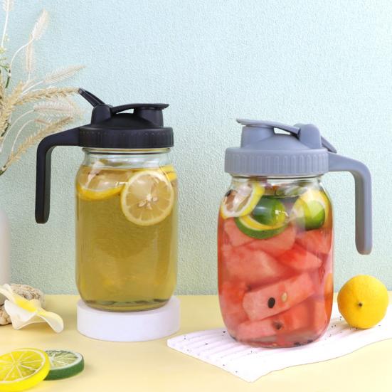 Откидные крышки для банок Mason с широким горлышком и силиконовым уплотнением — фото 6