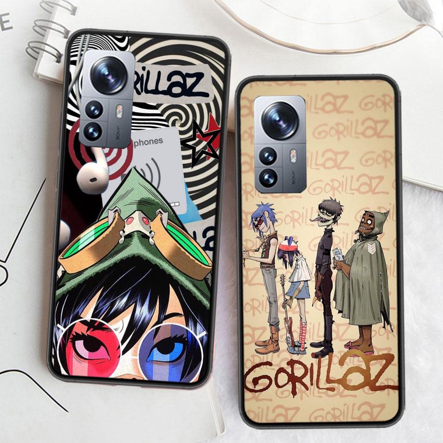 Gorillaz Anime Phone Case For Xiaomi Poco F7 Mi 14 Ultra 15 13 12 Pro 11T 10T 12T Pro 12X 11i 11 10 Lite 5G 9 8 Cover Capa Coque