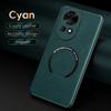 For Huawei Nova 12 12 Pro 12 Ultra Fine-Hole PU Cow Pattern Leather Outer Magnetic Ring Soft Edge Anti-Drop Phone Case