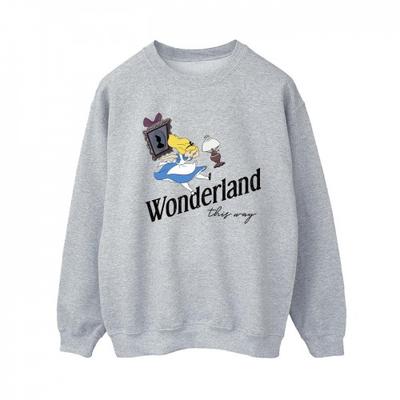 Womens/Ladies Alice In Wonderland This Way Sweatshirt
