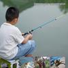 Kids' Retractable Mini Fishing Rod with Reel – Glass Fiber Ice Rod for Crabs & Lobsters