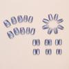 30 Piezas Mariposa 3D Uñas Postizas Ojo de Gato Cobertura Completa Uñas Adhesivas Dulces Uñas Artificiales Brillantes Uñas Postizas para Mujer
