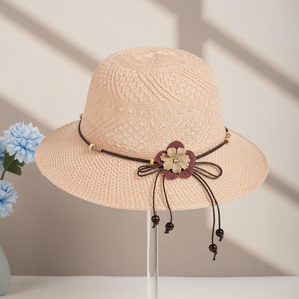 Gift Hats Are Hot-selling In Summer, New Peach Hats, Lafite Straw Hats, Mother's Sunscreen Hats, Sun Hats, Spotted Streamers.