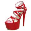 Strap Women's Sandals High Heels Shoes Sexy Platform Flip Flops Ladies Fashion Summer Stripper Fetish Party Shoes Large Size 48