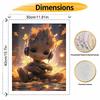 Disney Oil Painting Kit Baby Groot Autumn Home Bedroom Wall Decor Handmade Gift