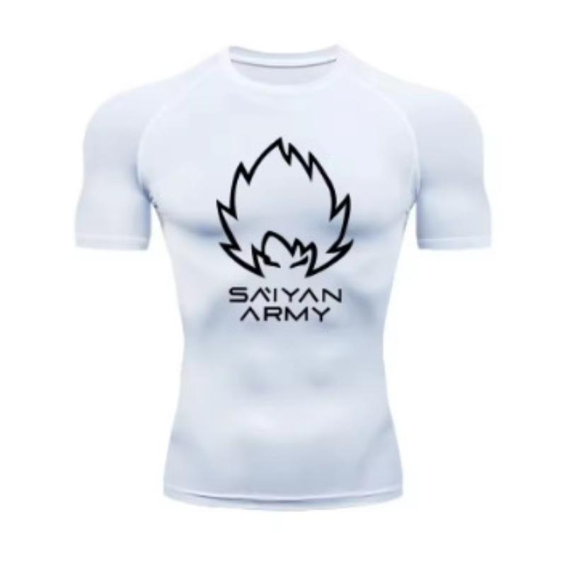 Abbigliamento Stampato T-shirt Comoda da Uomo Girocollo Cartone Animato Maglia Sportiva Top alla Moda T-shirt