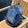 Hot Diamond Backpack Fashion Women'S Cartoon Diamond-Encrusted Denim Bag Backpack Multifunctional Women'S Bag