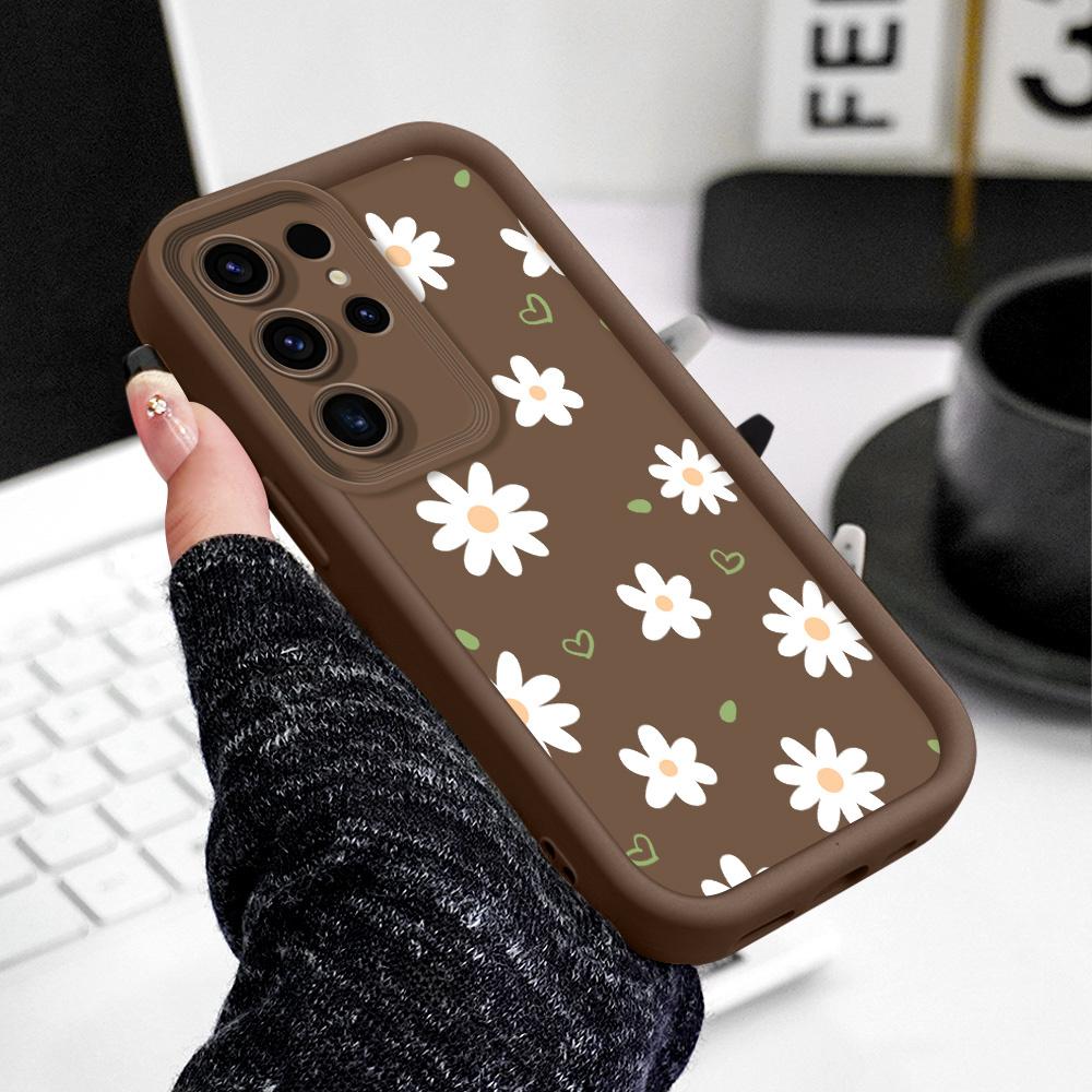 Floating Daisies Phone Case For Samsung Galaxy S23 S22 S21 S20 FE Plus Ultra Note 20 5G Staircase Soft Cover