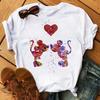 Disney Cartoon Mickey Mouse Print Cotton T-Shirt Women Tops Graphic Hippie Tees Funny Harajuku T-shirt Fashion Female Tshirt