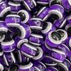 Resin Blue Evil Eye Beads - Striped Lure Fish Eye Stopper Beads for DIY Projects.