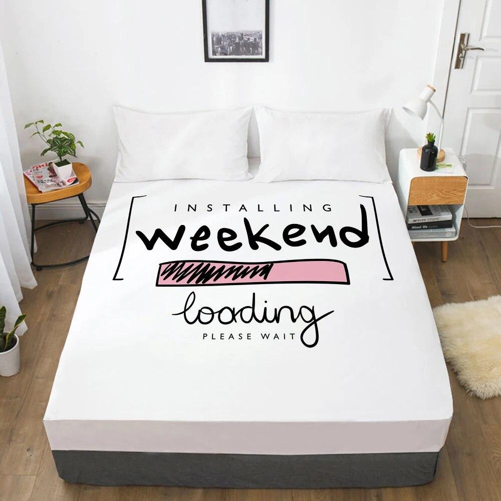 1 buc Cearșaf cu elastic Husă de saltea cu bandă elastică Cearșaf de pat 3D Lenjerie de pat 200x220 180x200 Cearșaf de pat Personalizați orice dimensiune design