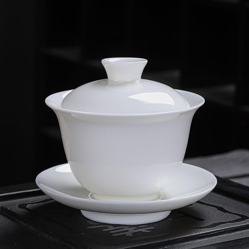 Dehua White Porcelain Kung Fu Tea Set