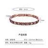 Mens Vintage Copper Cross Bracelet 99.9% Pure Magnetic Therapy Hand Chain Geometric Design